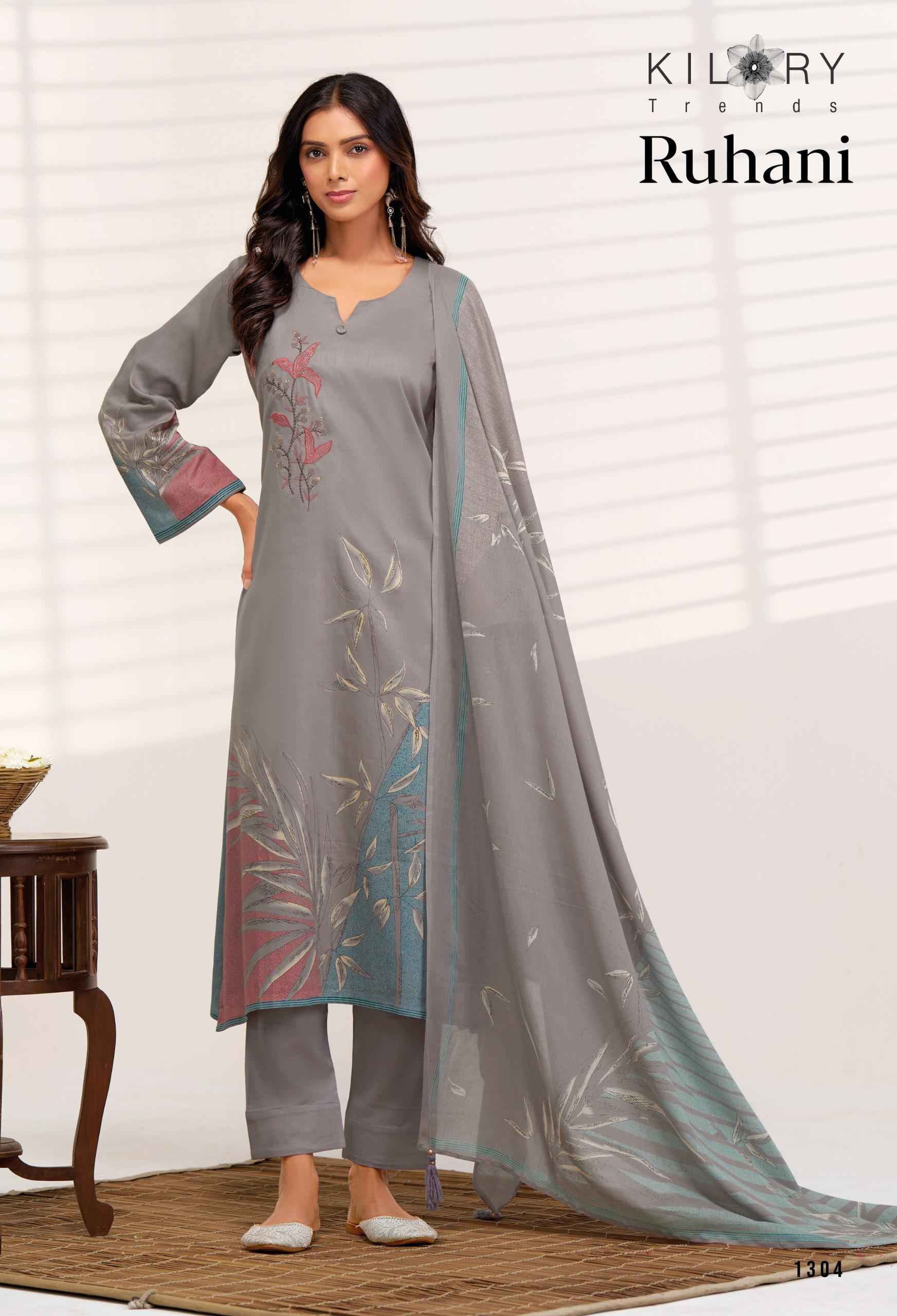 Kilory Trends Ruhani Jam Cotton Dress Material 4 pcs Catalogue