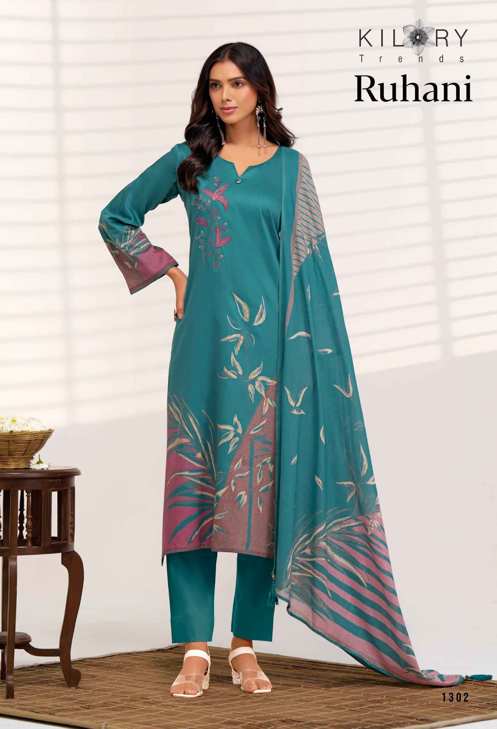 Kilory Trends Ruhani Jam Cotton Dress Material 4 pcs Catalogue