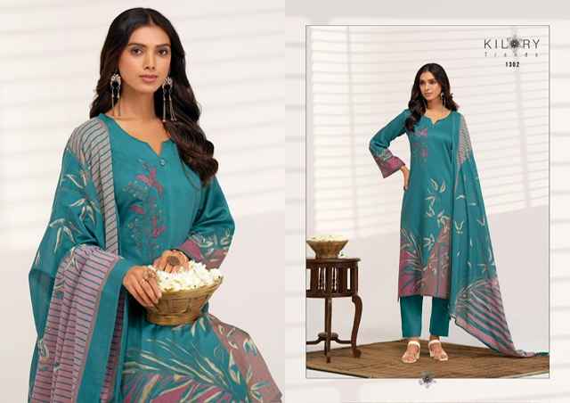 Kilory Trends Ruhani Jam Cotton Dress Material 4 pcs Catalogue