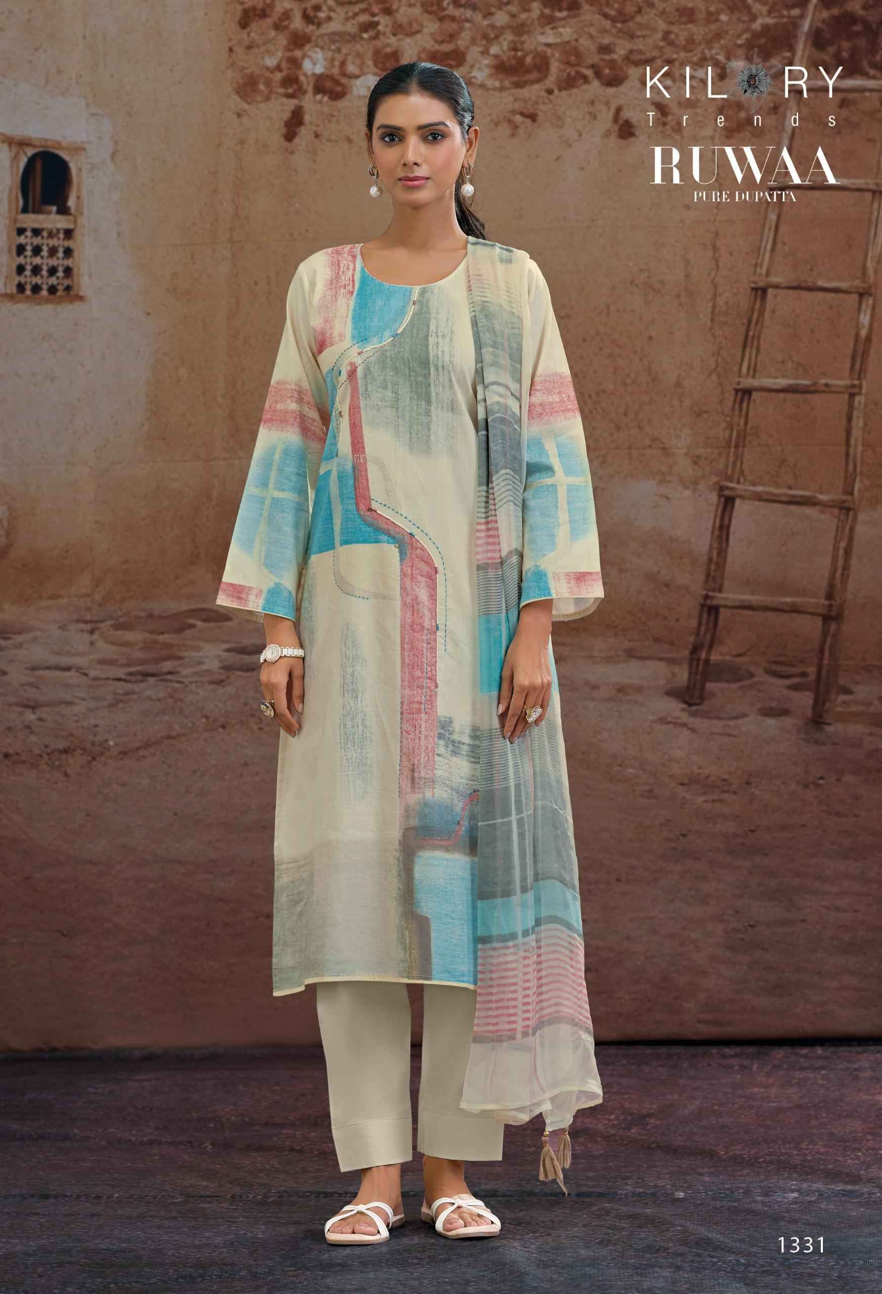 Kilory Trends Ruwaa Cotton Dress Material 4 pcs Catalogue
