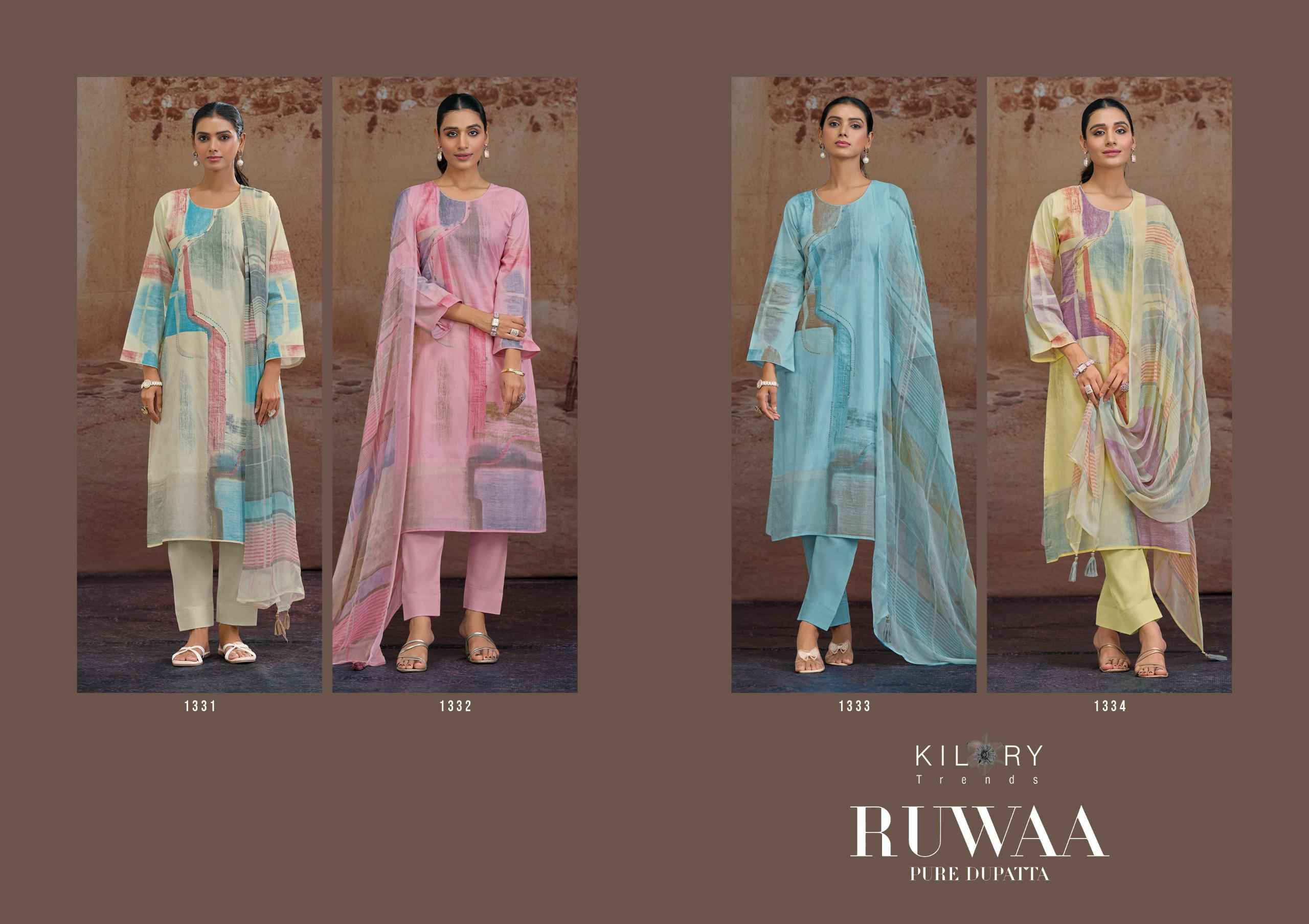 Kilory Trends Ruwaa Cotton Dress Material 4 pcs Catalogue
