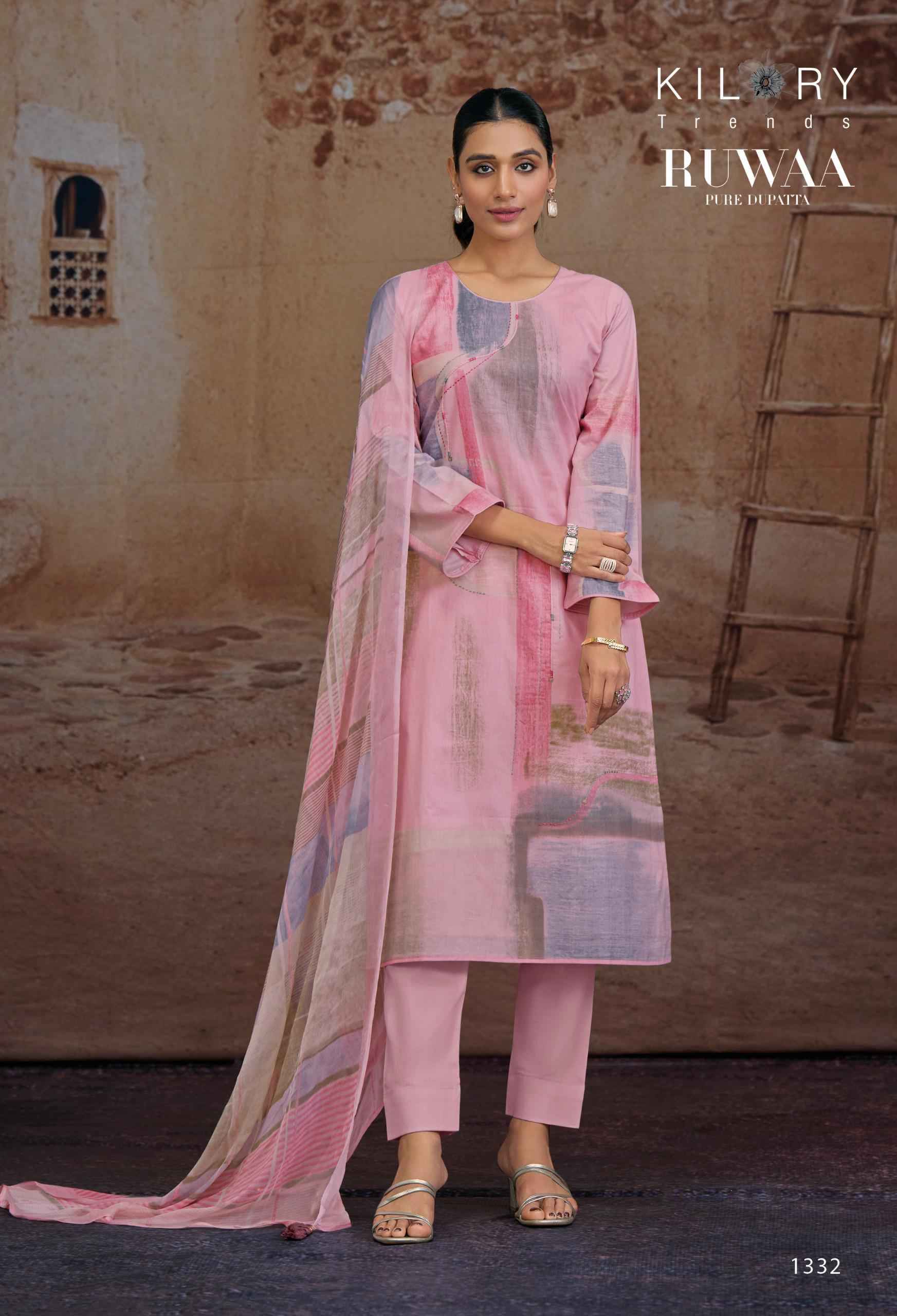 Kilory Trends Ruwaa Cotton Dress Material 4 pcs Catalogue