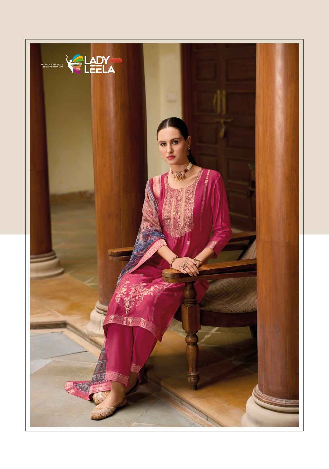 Lady Leela Libaas Vol 2 Viscose Jacquard Kurti Combo 6 pcs Catalogue