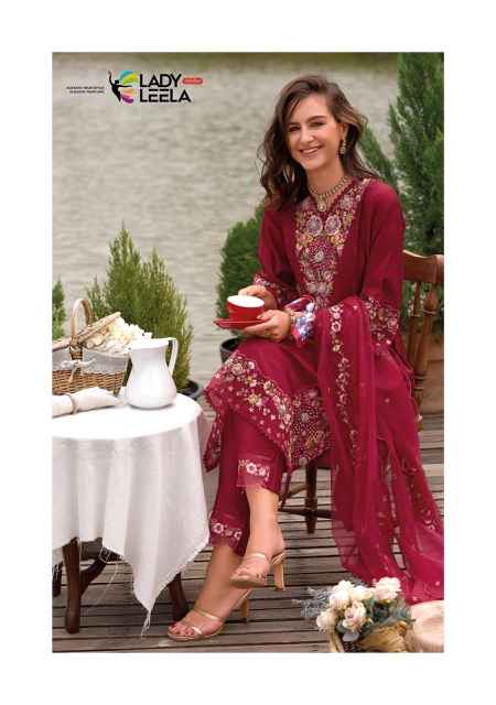 Lady Leela Shiddat Vol 4 Viscouse Rayon Dress Material 6 pcs Catalogue