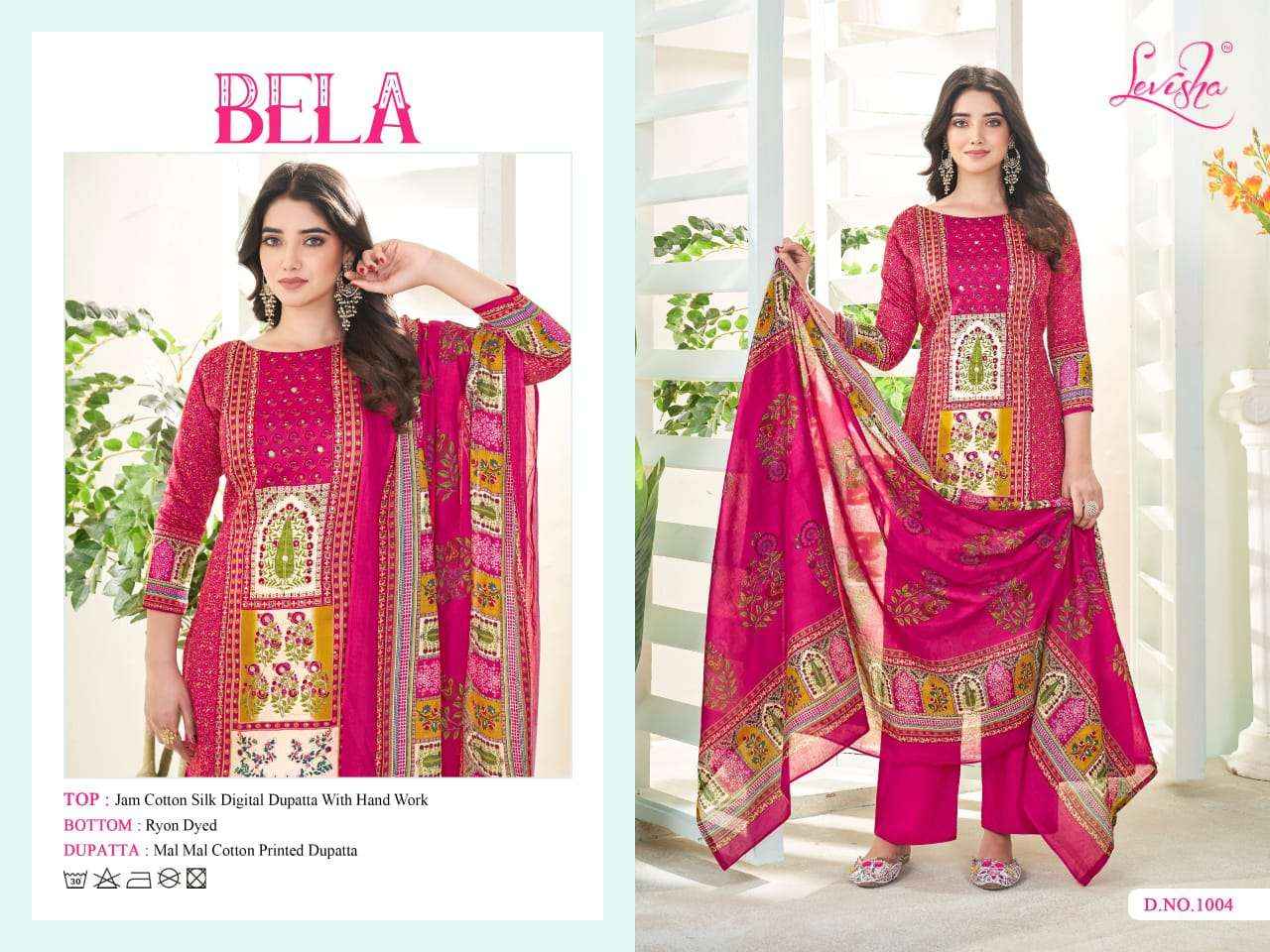 Levisha Bela Jam Cotton Dress Material 4 pcs Catalogue