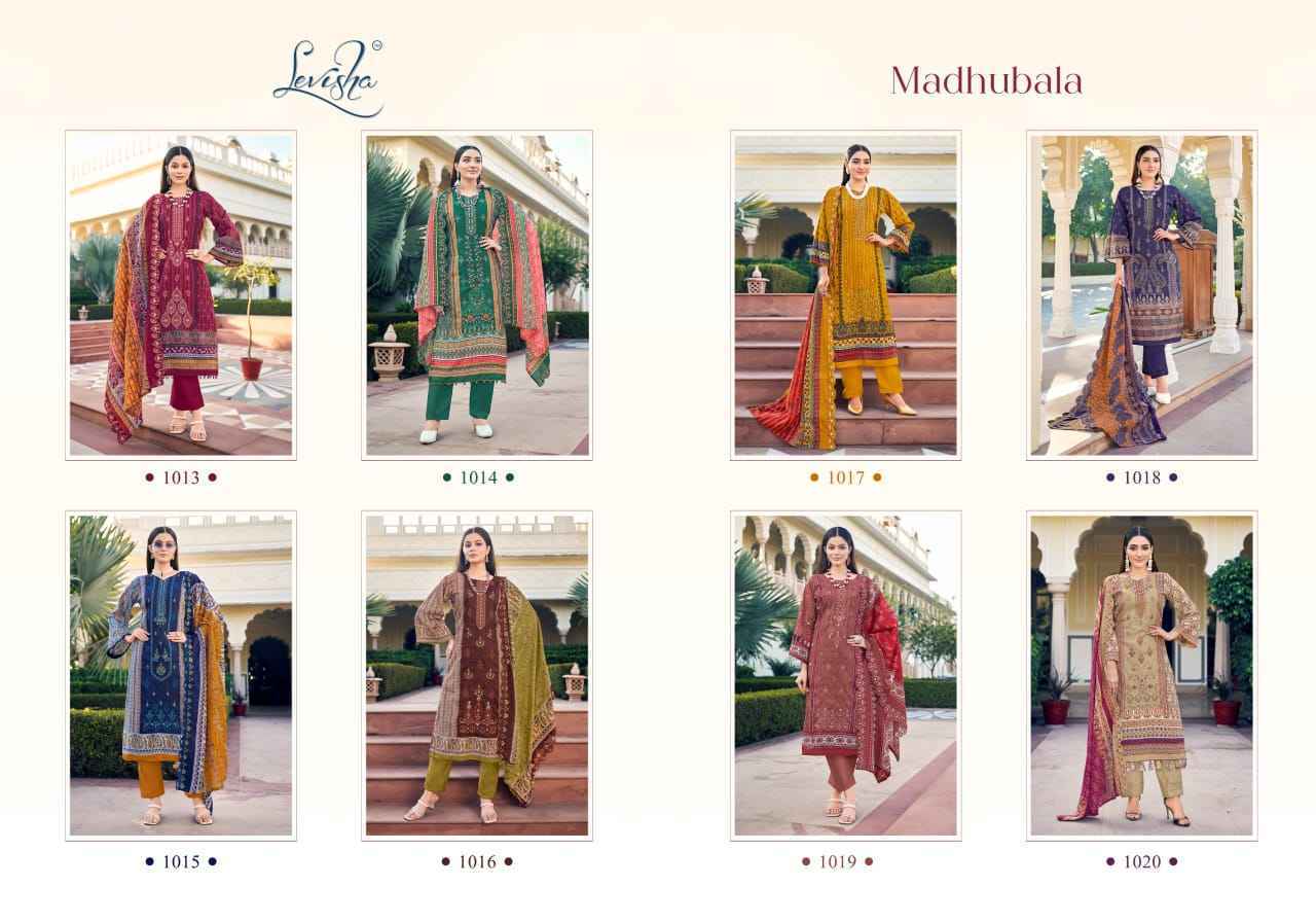 Levisha Madhubala Cambric Cotton Dress Material 8 pcs Catalogue