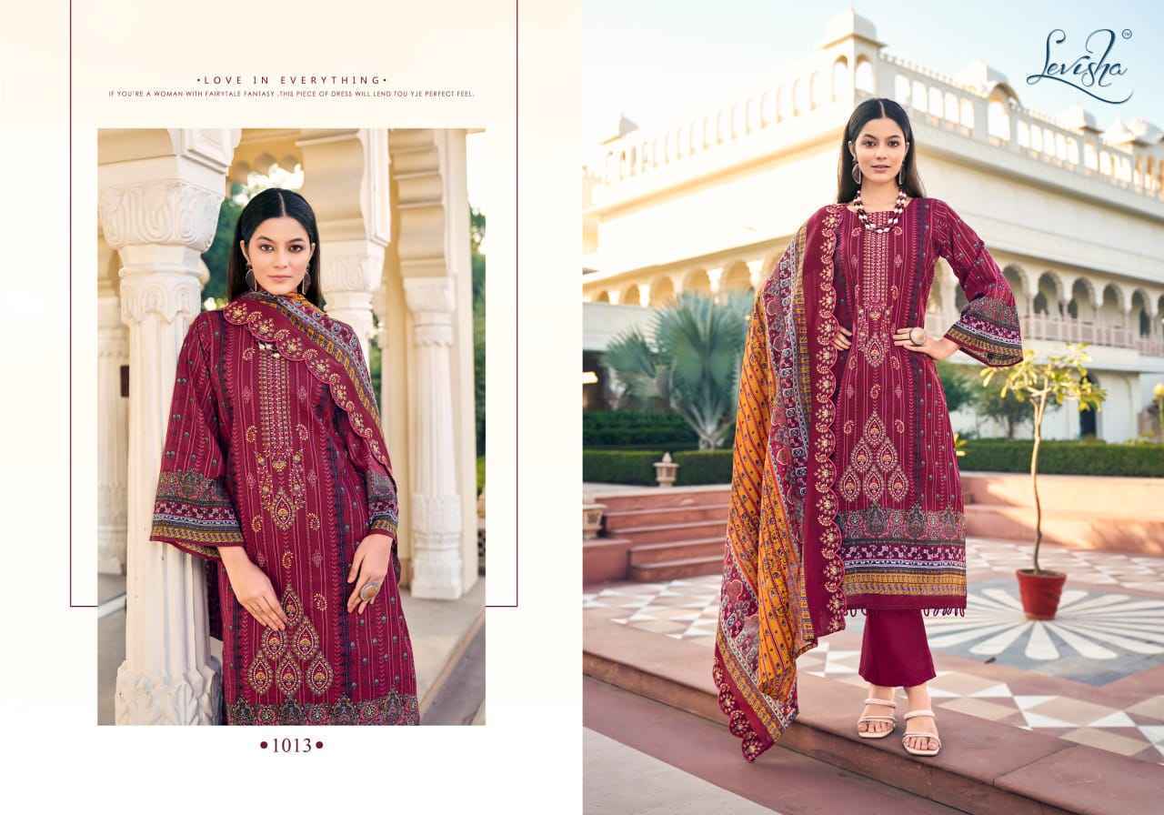 Levisha Madhubala Cambric Cotton Dress Material 8 pcs Catalogue