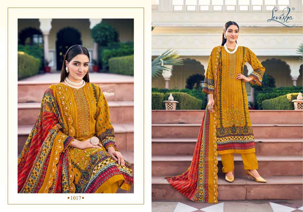 Levisha Madhubala Cambric Cotton Dress Material 8 pcs Catalogue