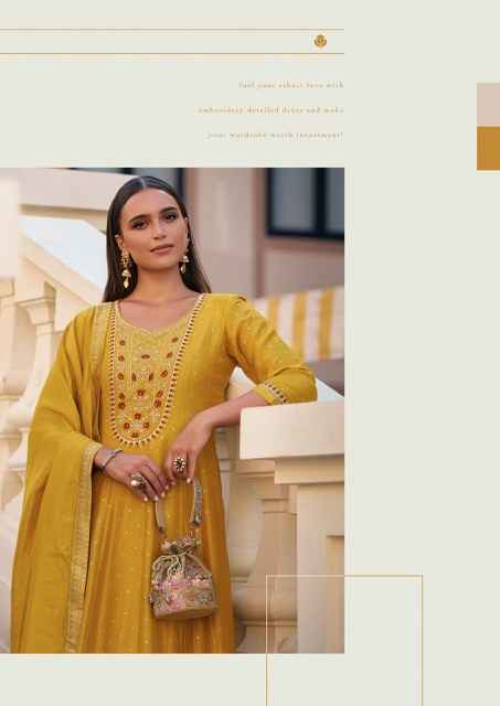 Lily & Lali Anarkali Vichitra Silk Kurti Combo 6 pcs Catalogue
