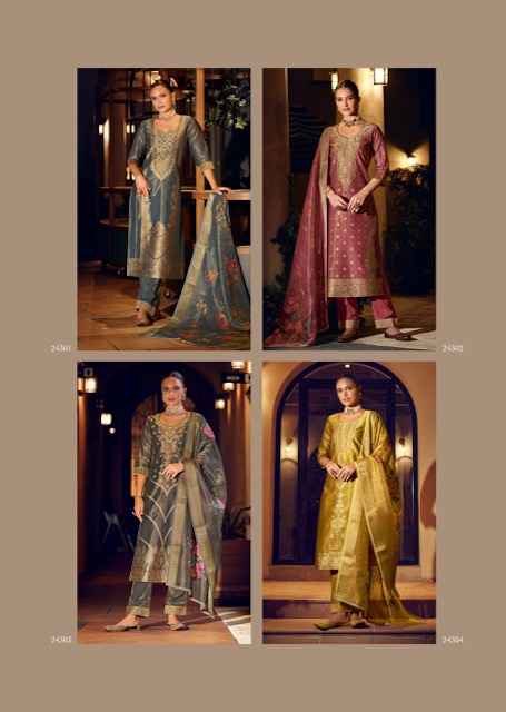 Lily & Lali Faridan Vol 2 Banarasi Silk Kurti Combo 6 pcs Catalogue