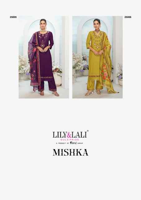 Lily & Lali Mishka Viscouse Silk Kurti Combo 6 pcs Catalogue