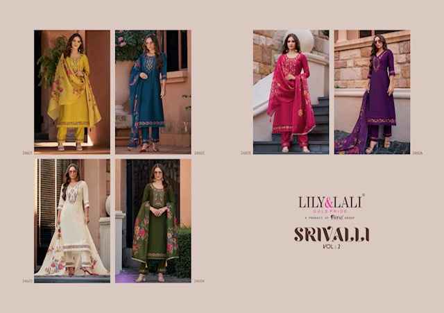 Lily & Lali Srivalli Vol 2 Viscouse Kurti Combo 6 pcs Catalogue