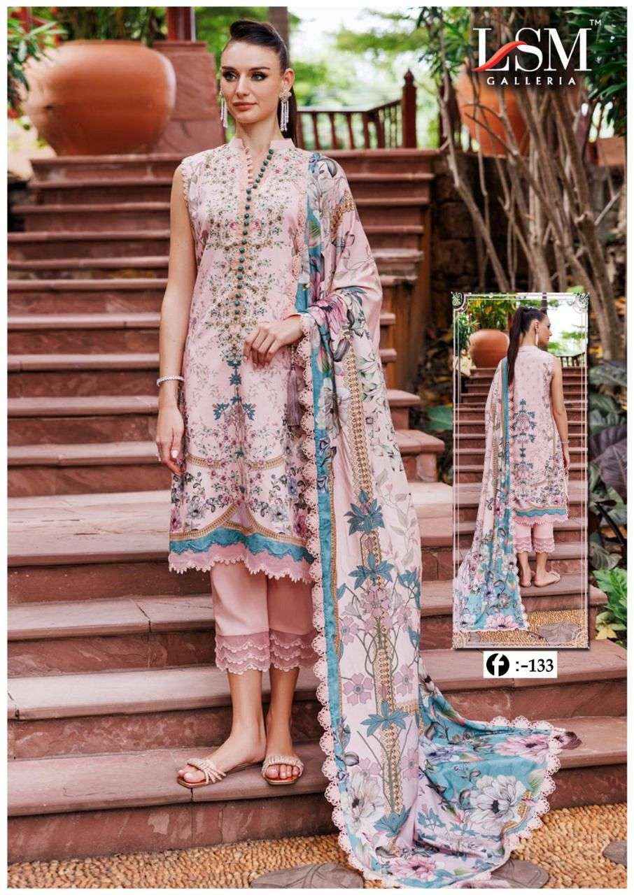 LSM Galleria Firdous Queen Lawn Vol 13 Readymade Lawn Cotton Dress 6 pcs Catalogue