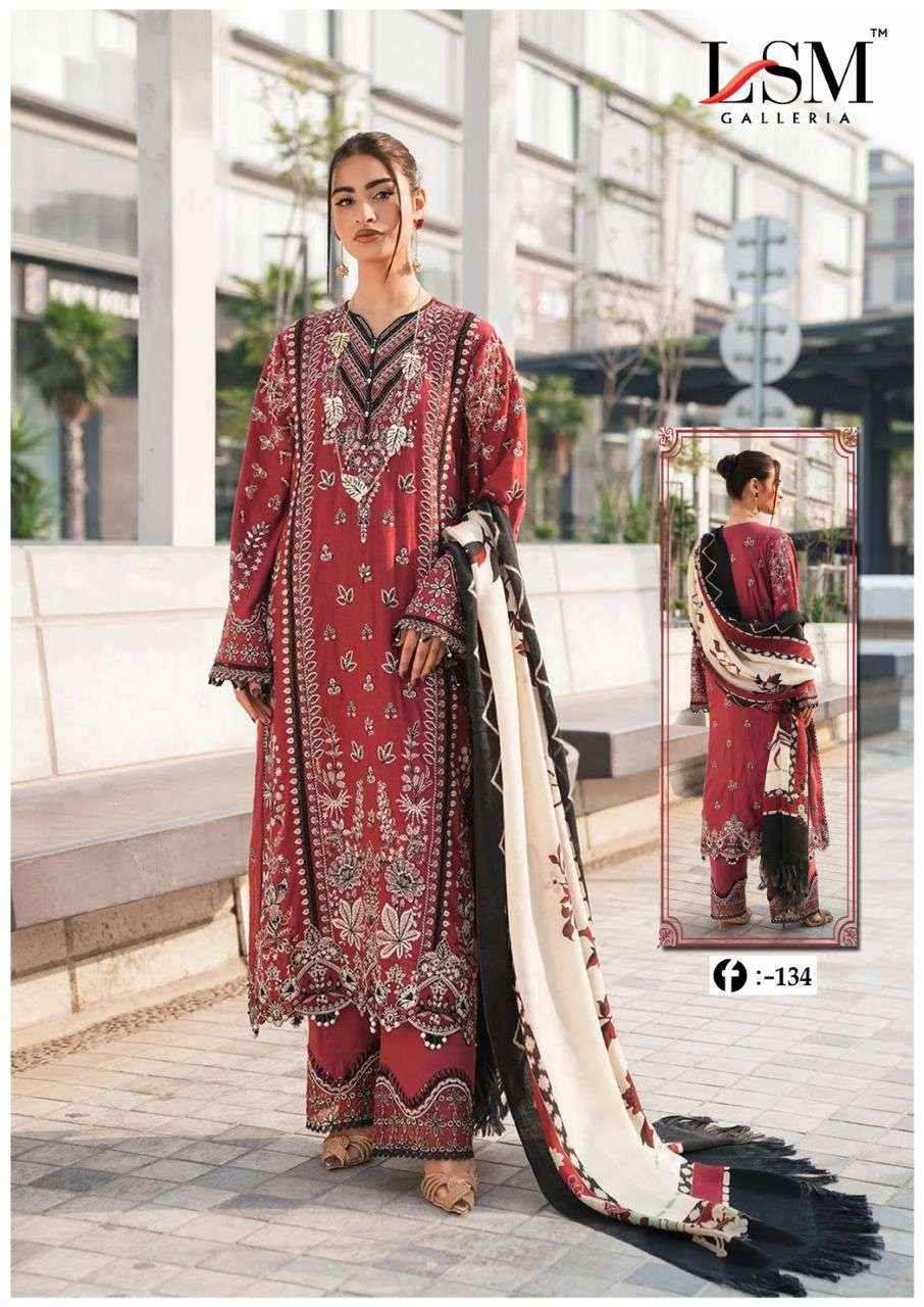LSM Galleria Firdous Queen Lawn Vol 13 Readymade Lawn Cotton Dress 6 pcs Catalogue