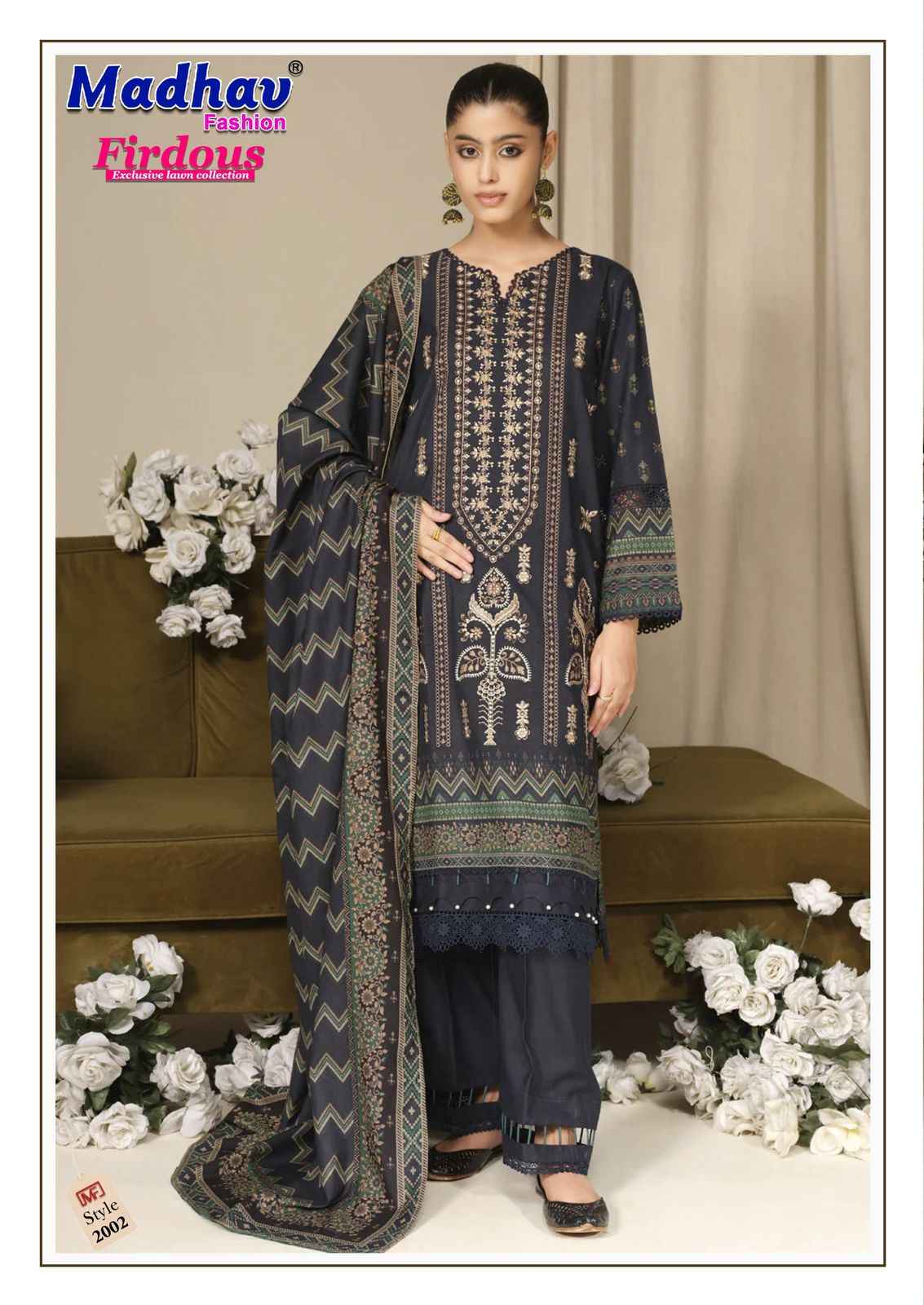 Madhav Fashion Firdous Vol 2 Cotton Dress Material 6 pcs Catalogue