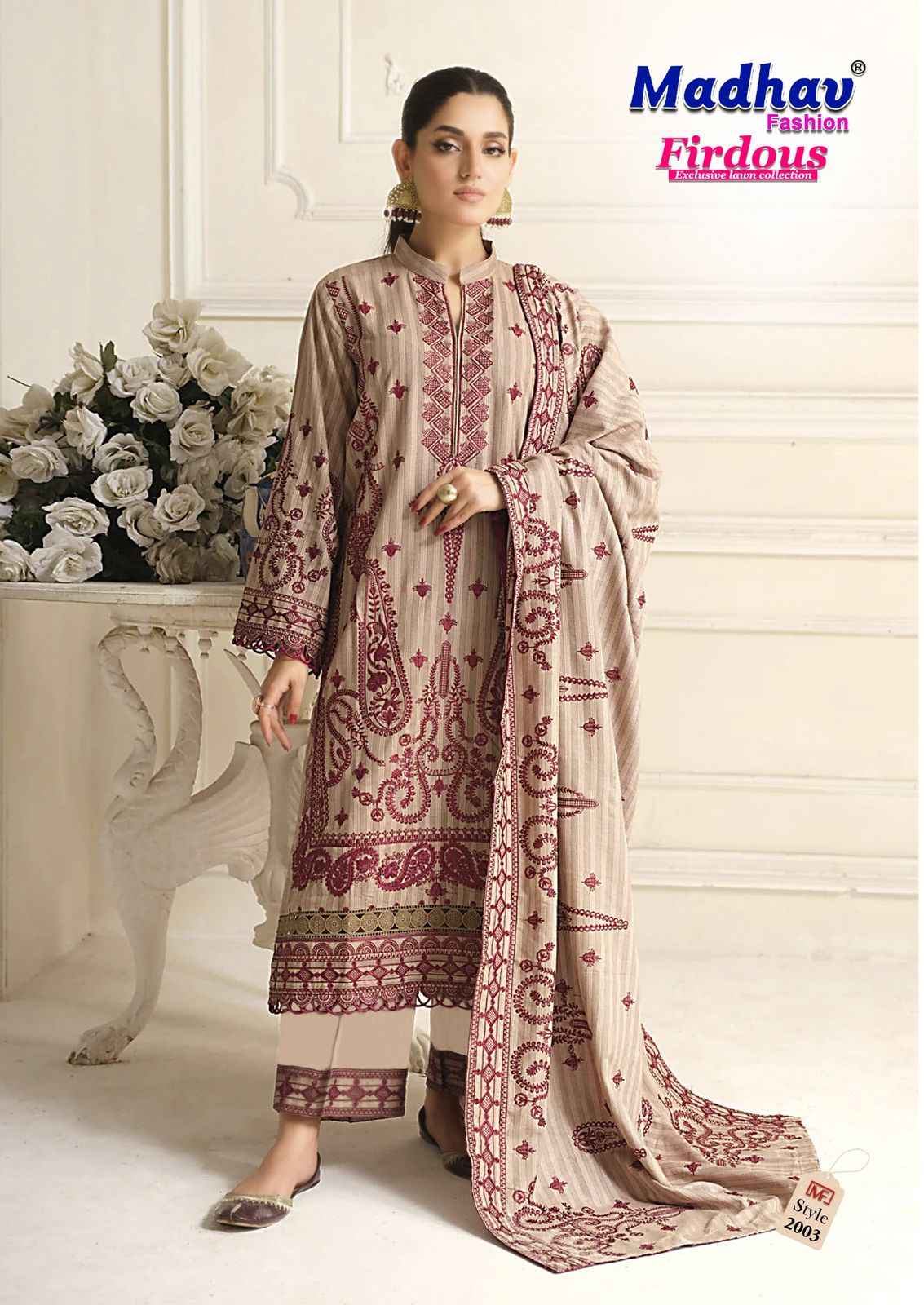 Madhav Fashion Firdous Vol 2 Cotton Dress Material 6 pcs Catalogue