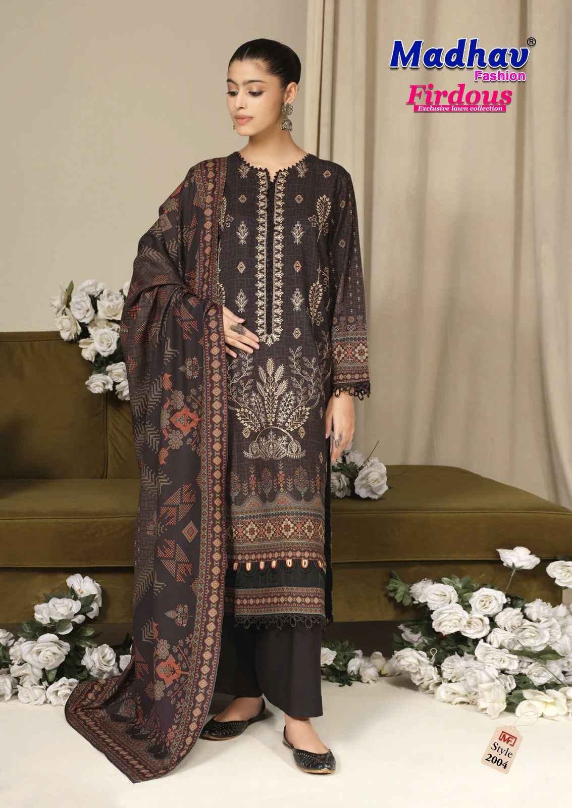 Madhav Fashion Firdous Vol 2 Cotton Dress Material 6 pcs Catalogue