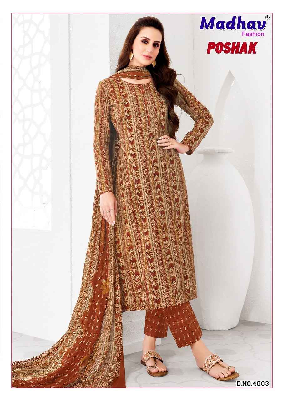 Madhav Fashion Poshak Vol 4 Cotton Dress Material 10 pcs Catalogue