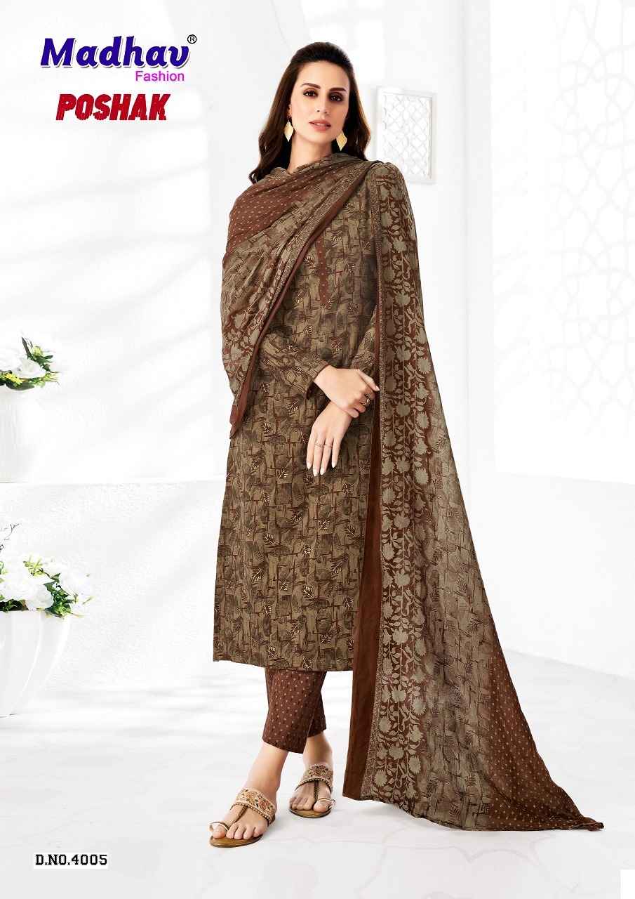 Madhav Fashion Poshak Vol 4 Cotton Dress Material 10 pcs Catalogue