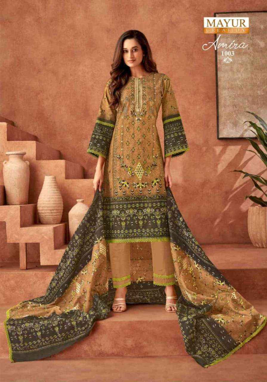 Mayur Creation Amira Vol 1 Cotton Dress Material 8 pcs Catalogue