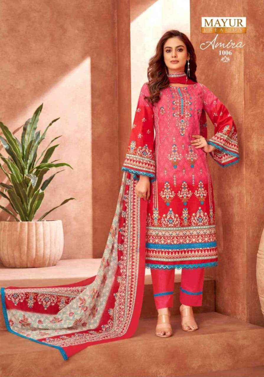 Mayur Creation Amira Vol 1 Cotton Dress Material 8 pcs Catalogue