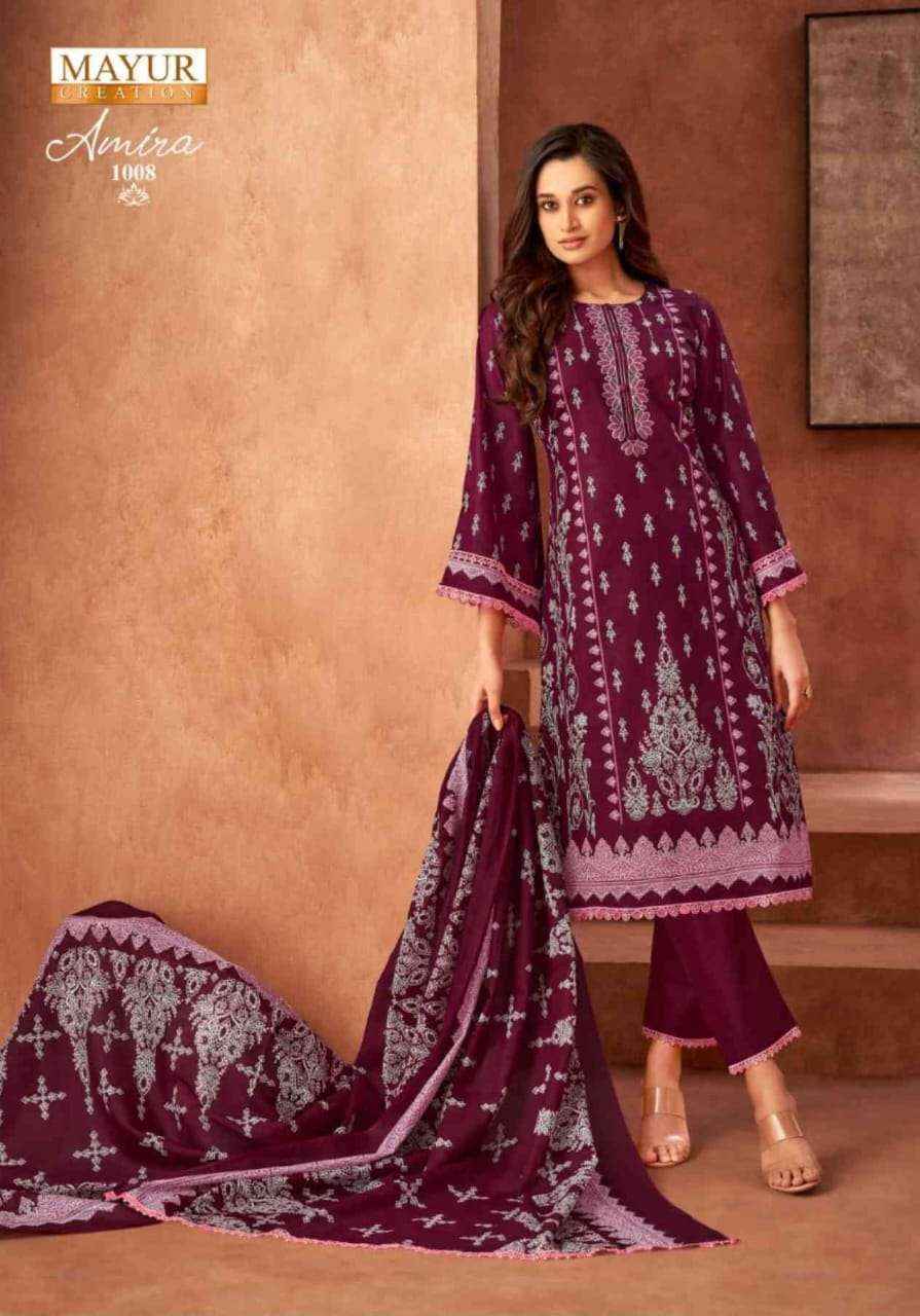 Mayur Creation Amira Vol 1 Cotton Dress Material 8 pcs Catalogue