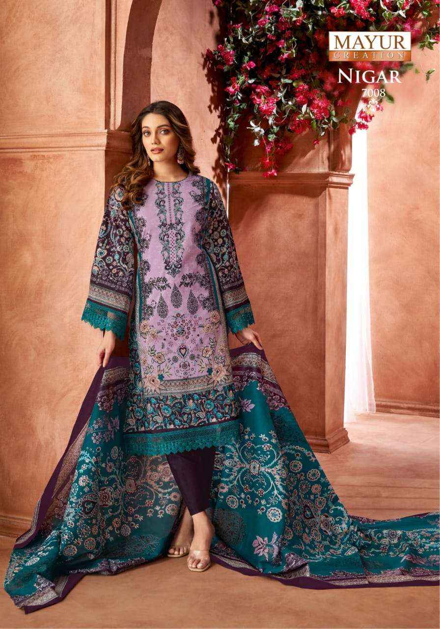 Mayur Creation Nigar Vol 7 Cotton Dress Material 8 pcs Catalogue