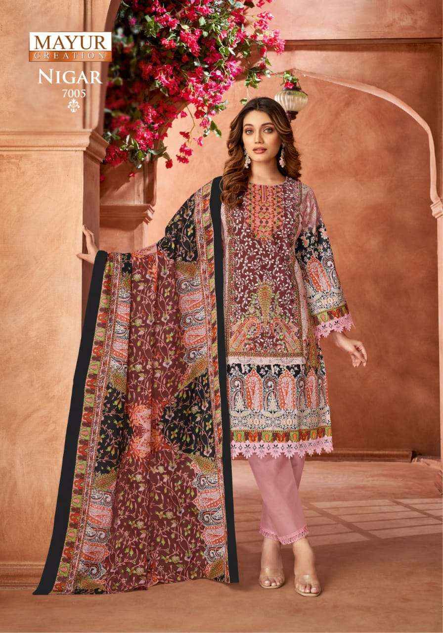 Mayur Creation Nigar Vol 7 Cotton Dress Material 8 pcs Catalogue