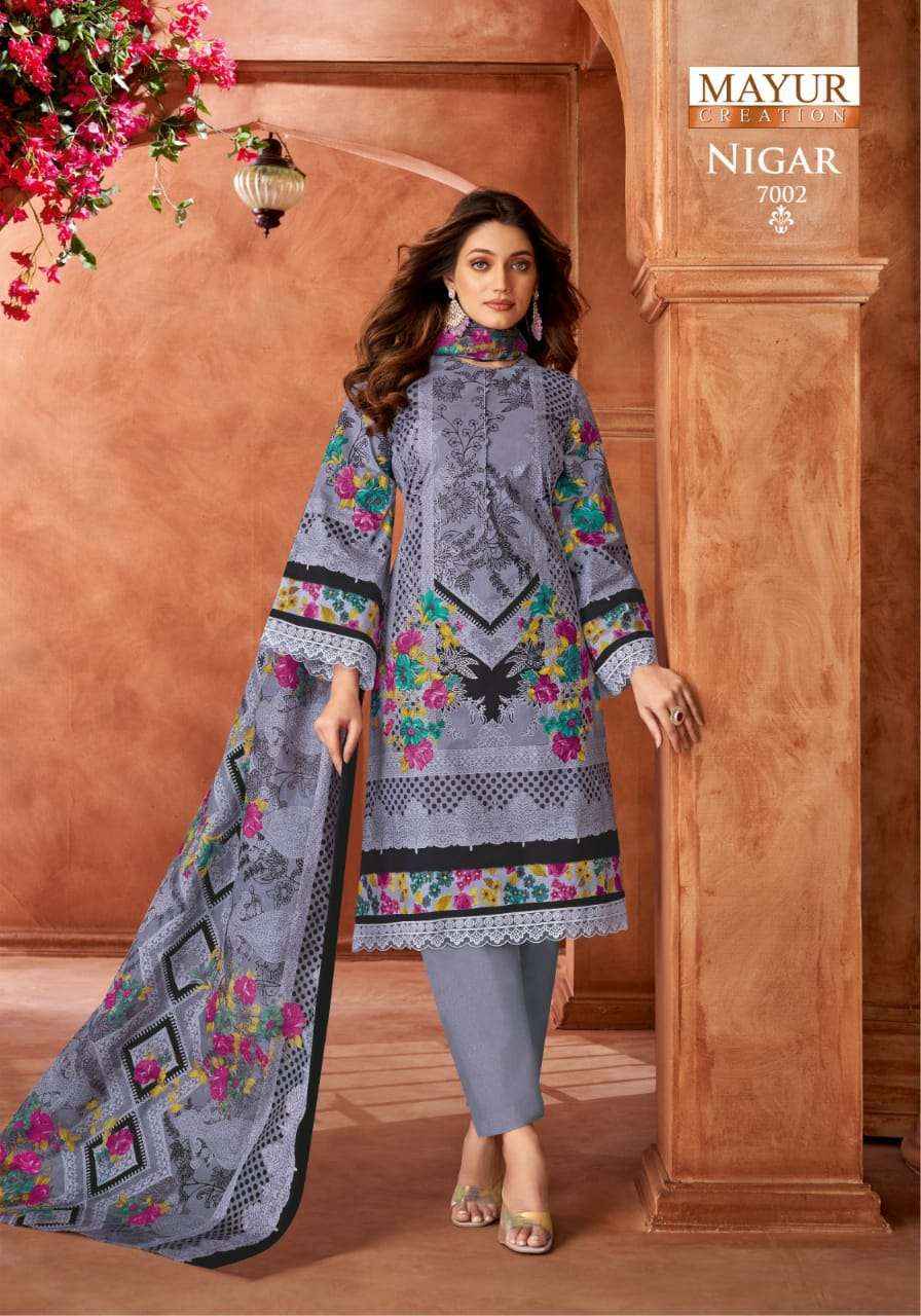 Mayur Creation Nigar Vol 7 Cotton Dress Material 8 pcs Catalogue