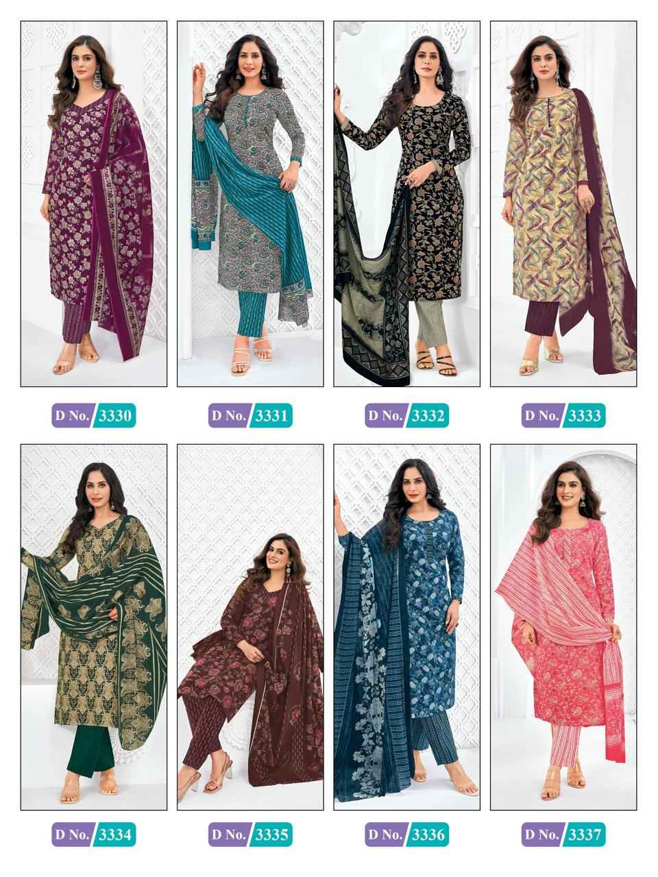 MCM Lifestyle Priyalaxmi Vol 33 Cotton Dress Material 20 pcs Catalogue