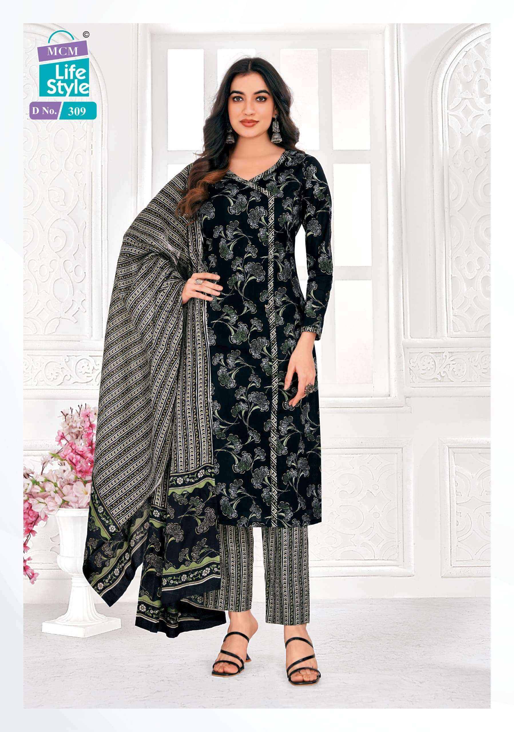 MCM Lifestyle Saanvi Lawn Cotton Dress Material 10 pcs Catalogue