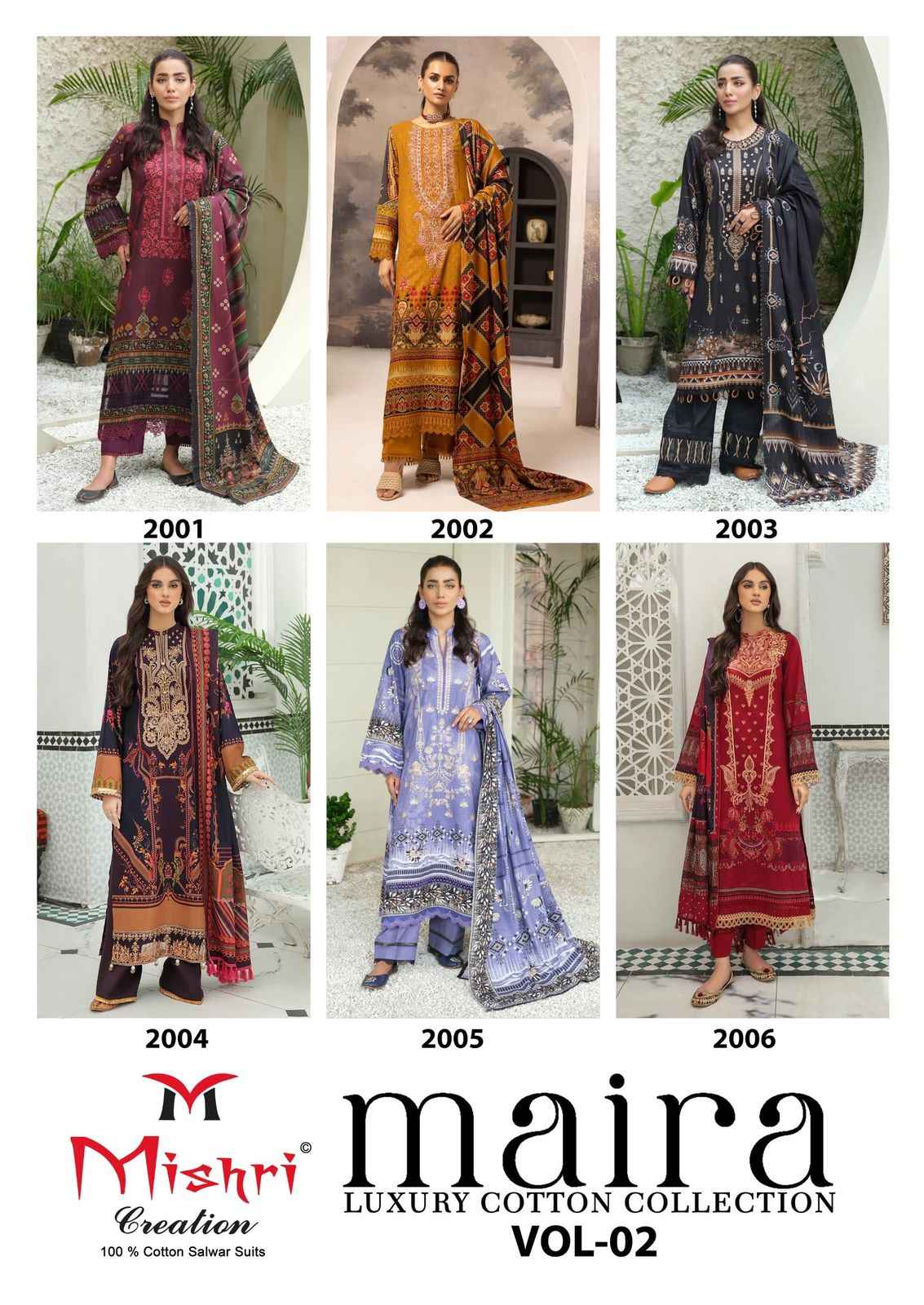 Mishri Creation Maira Vol 2 Cotton Dress Material 6 pcs Catalogue