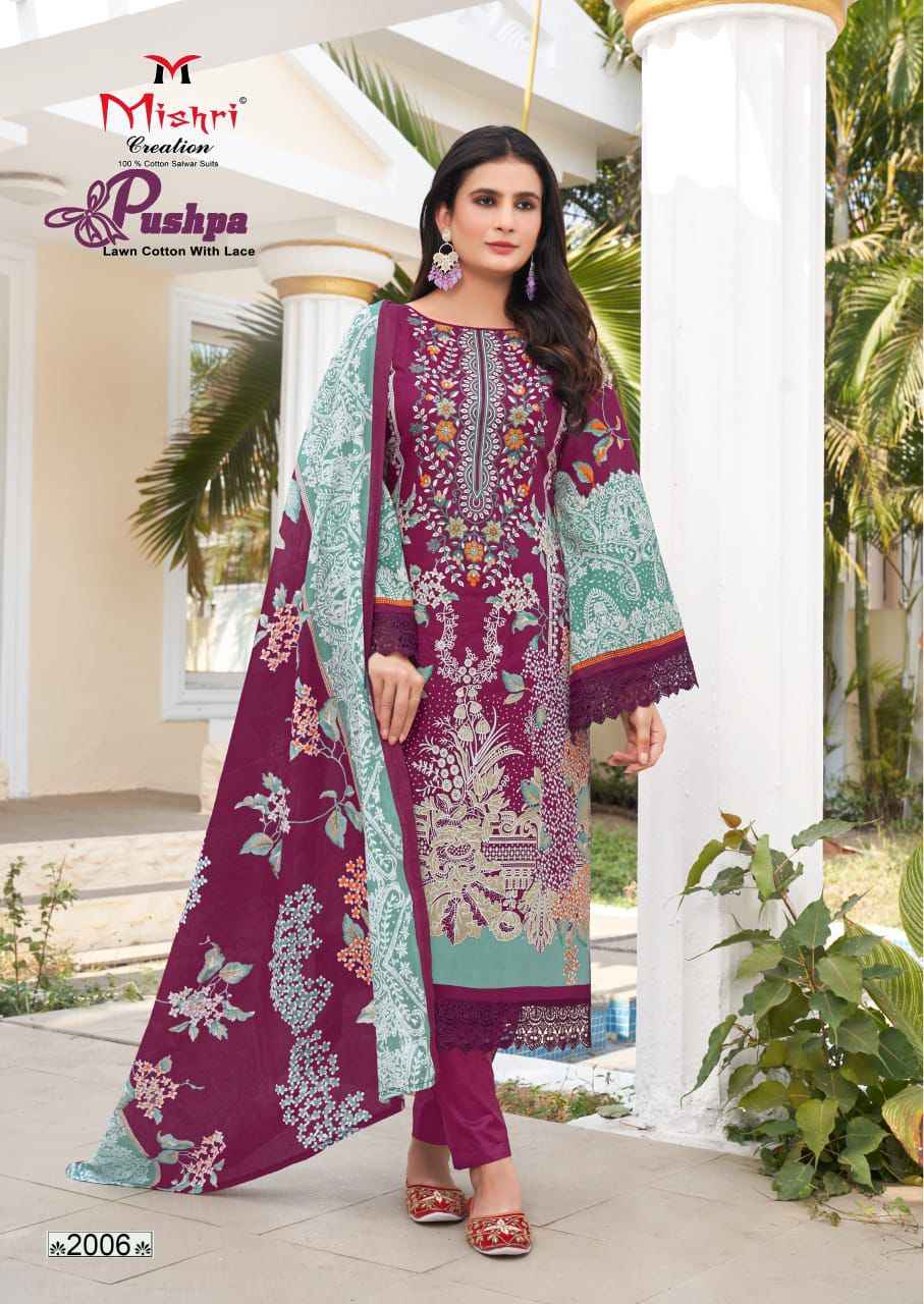 Mishri Creation Pushpa Vol 2 Cotton Dress Material 6 pcs Catalogue