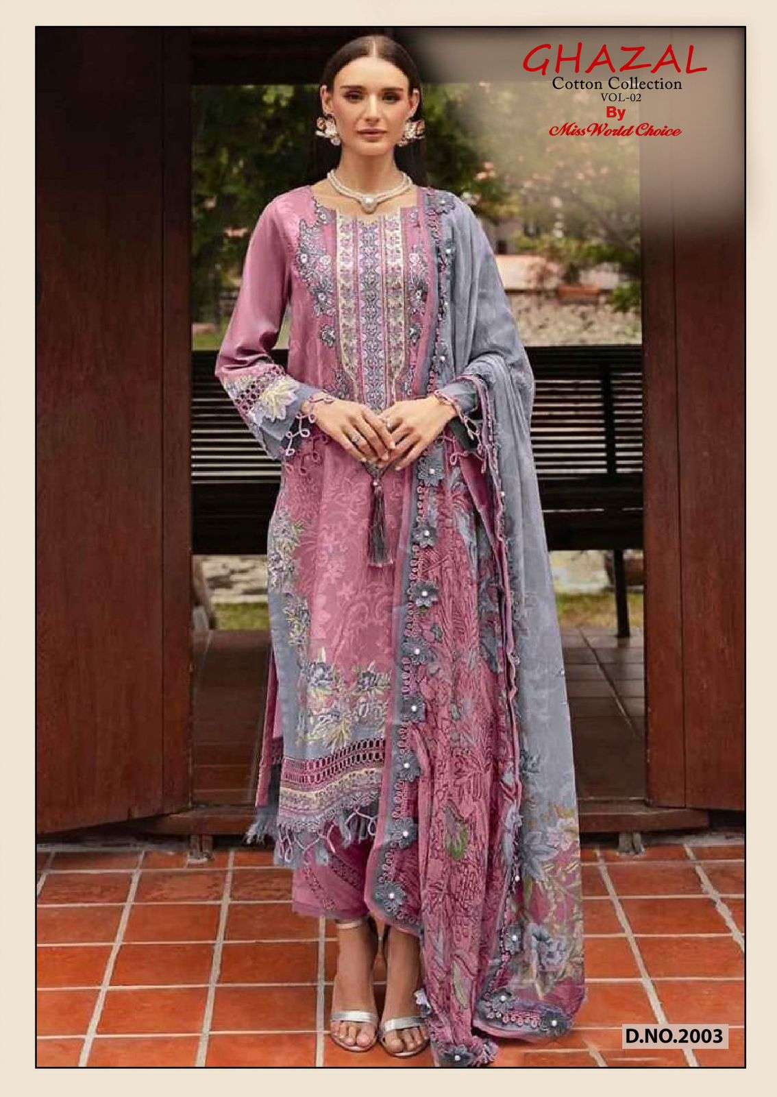 Miss World Choice Ghazal Vol 2 Cotton Dress Material 6 pcs Catalogue