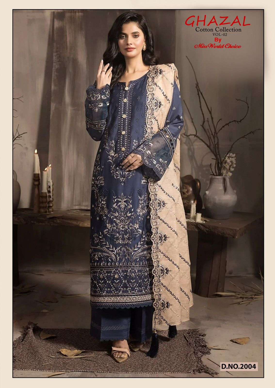 Miss World Choice Ghazal Vol 2 Cotton Dress Material 6 pcs Catalogue