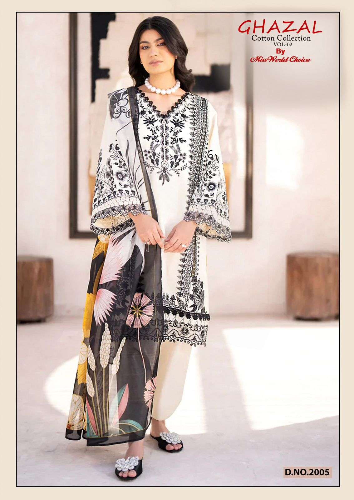 Miss World Choice Ghazal Vol 2 Cotton Dress Material 6 pcs Catalogue