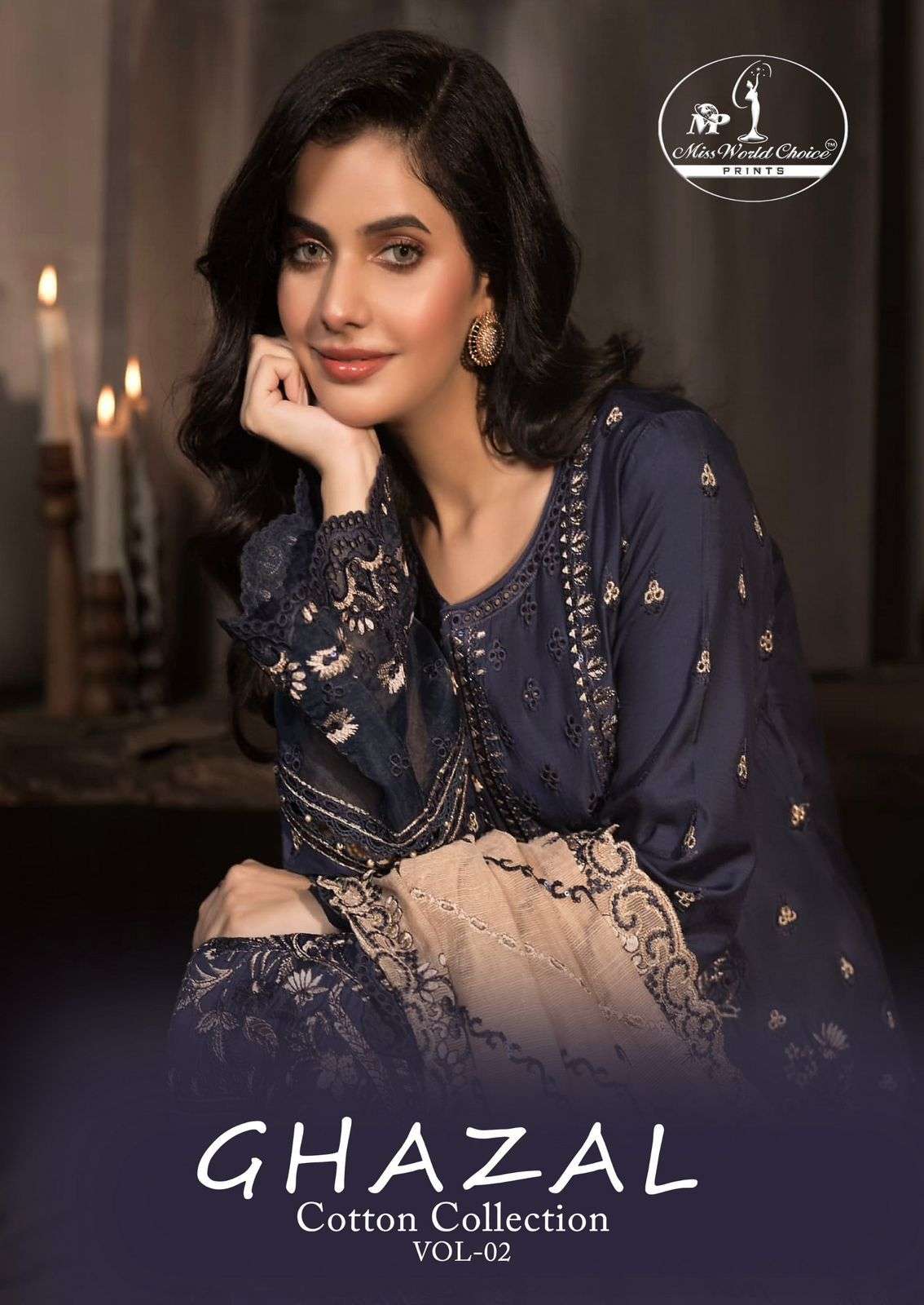 Miss World Choice Ghazal Vol 2 Cotton Dress Material 6 pcs Catalogue