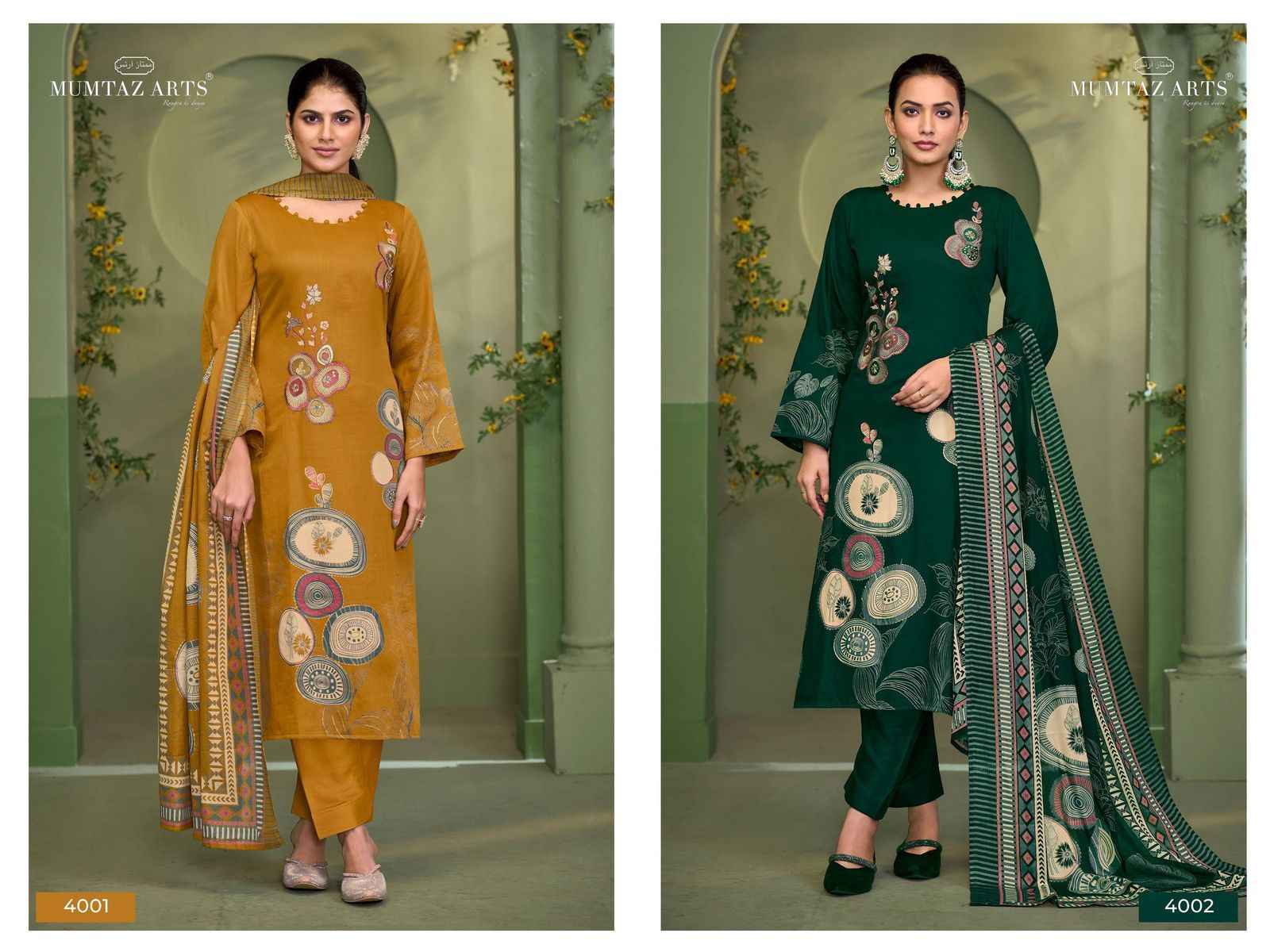 Mumtaz Arts Naqsh E Hunar Jam Silk Dress Material 4 pcs Catalogue