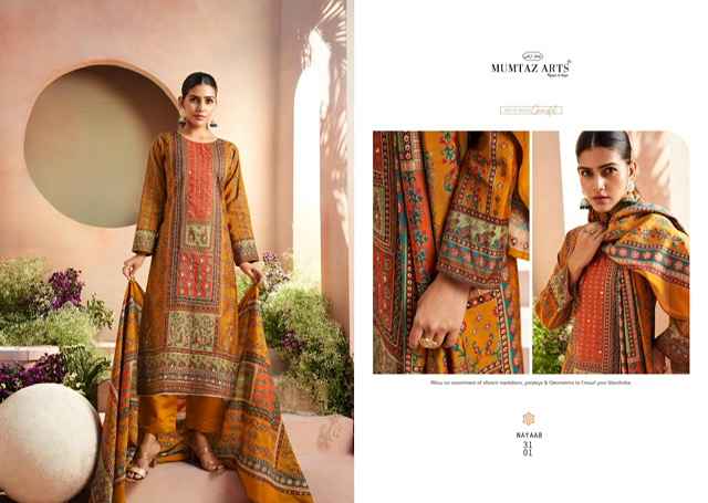 Mumtaz Arts Nayaab Vol 4 Viscose Musline Dress Material 6 pcs Catalogue