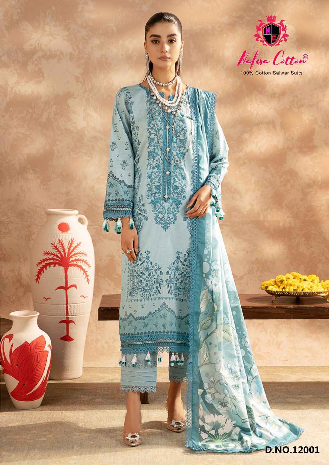 Nafisa Cotton Safina Vol 12 Cotton Dress Material 6 pcs Catalogue