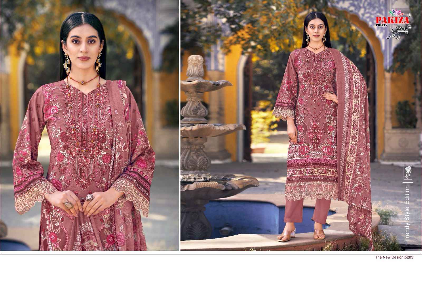 Pakiza Prints Taiyyeba Vol 52 Kashmiri Lawn Dress Material 10 pcs Catalogue