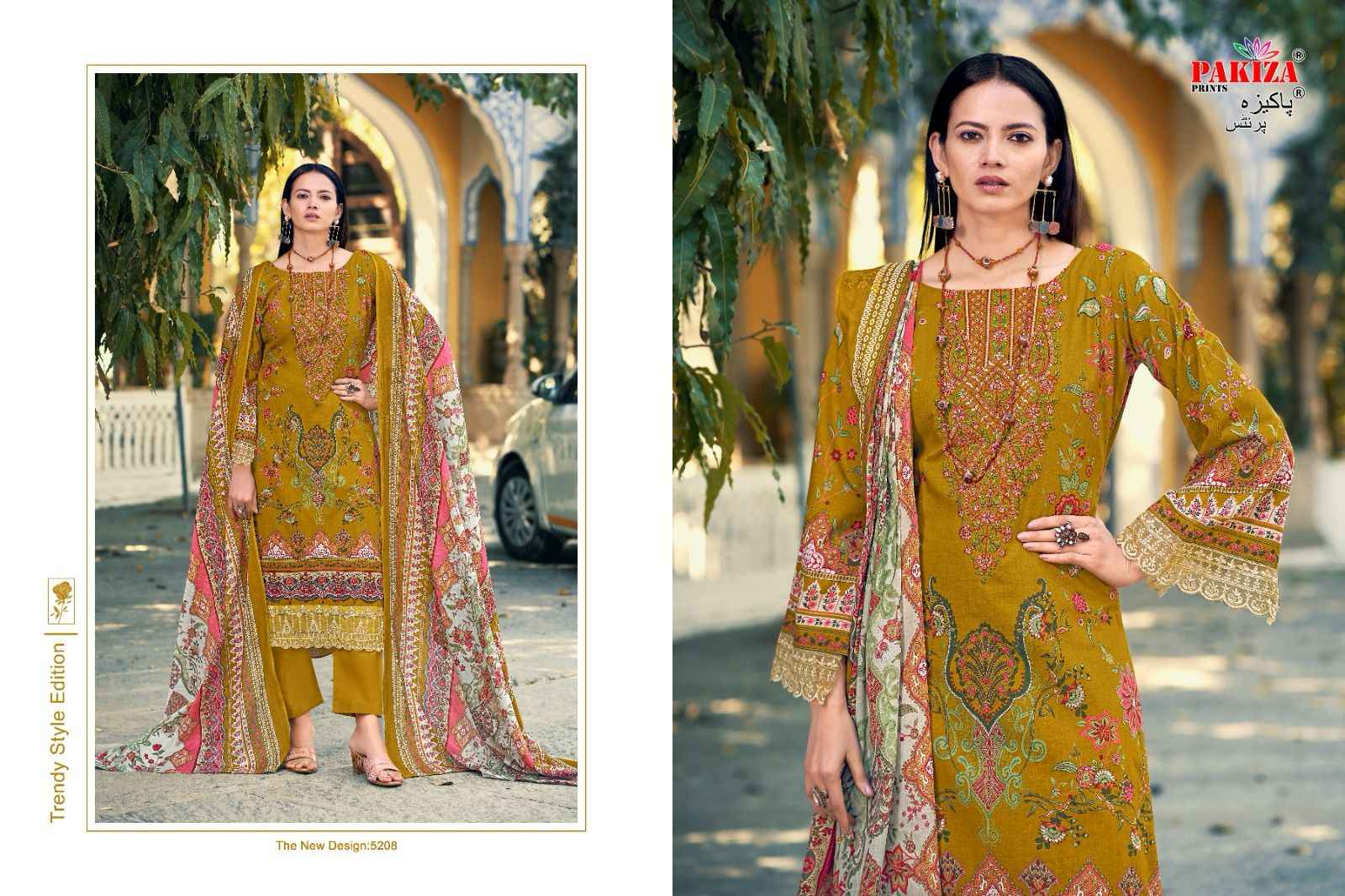 Pakiza Prints Taiyyeba Vol 52 Kashmiri Lawn Dress Material 10 pcs Catalogue