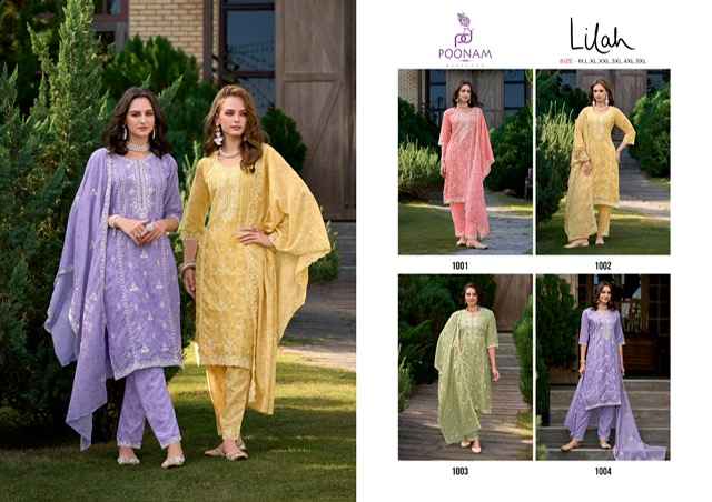 Poonam Designer Lilah Cotton Kurti Combo 4 pcs Catalogue
