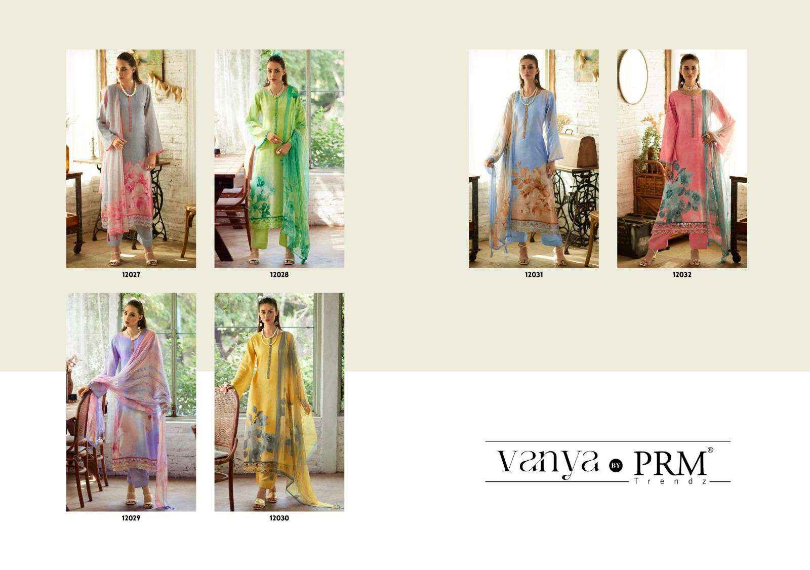 PRM Trendz Vanya Jam Cotton Dress Material 6 pcs Catalogue