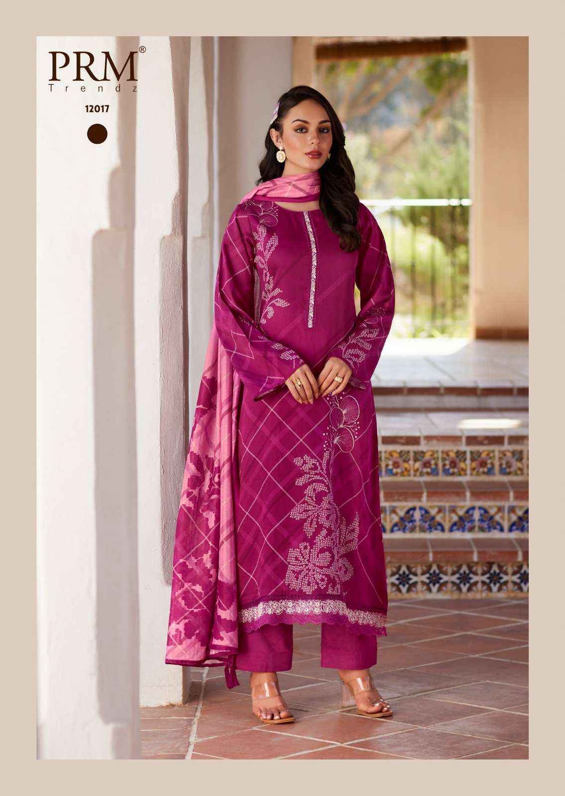 PRM Trendz Ziu Jam Cotton Dress Material 6 pcs Catalogue