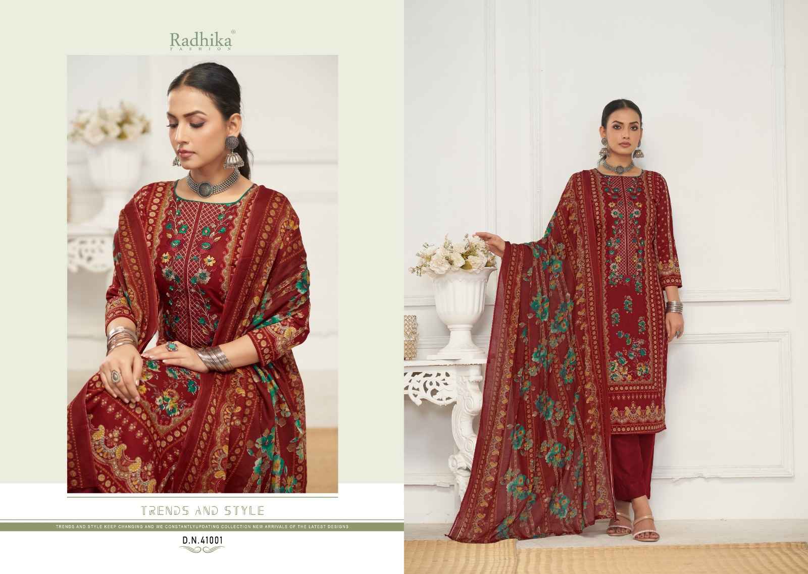 Radhika Fashion Azara Dilbhag Lawn Cotton Dress Material 4 pcs Catalogue