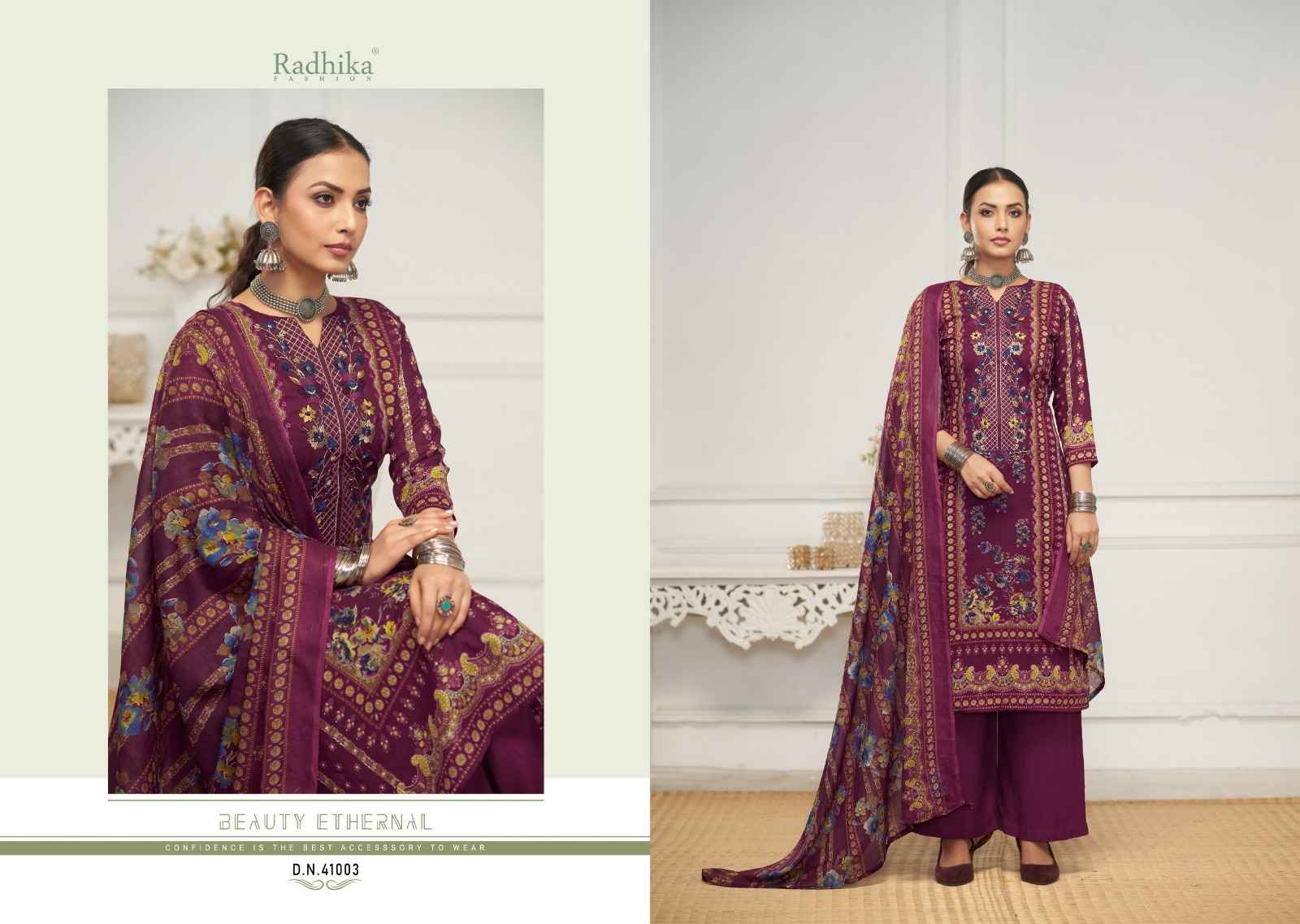 Radhika Fashion Azara Dilbhag Lawn Cotton Dress Material 4 pcs Catalogue