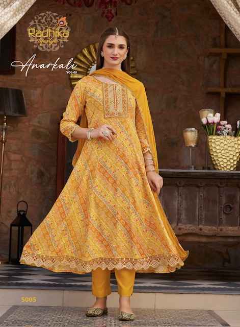 Radhika Lifestyle Anarkali Vol 5 Readymade Rayon Dress 6 Pc Catalog