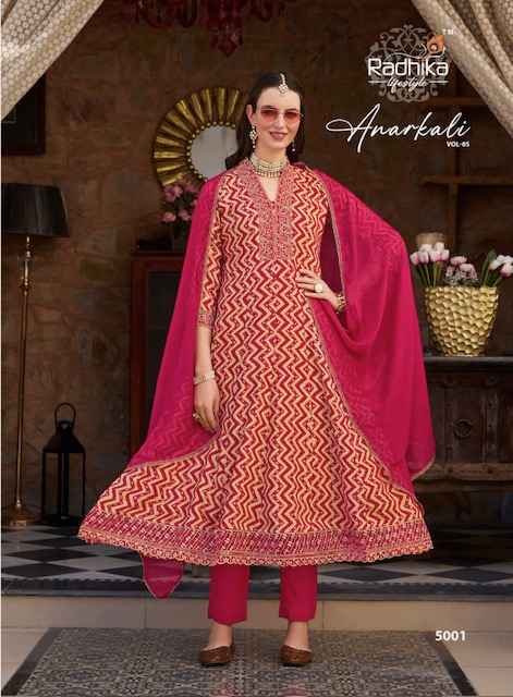 Radhika Lifestyle Anarkali Vol 5 Readymade Rayon Dress 6 Pc Catalog