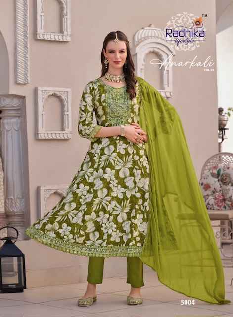 Radhika Lifestyle Anarkali Vol 5 Readymade Rayon Dress 6 Pc Catalog